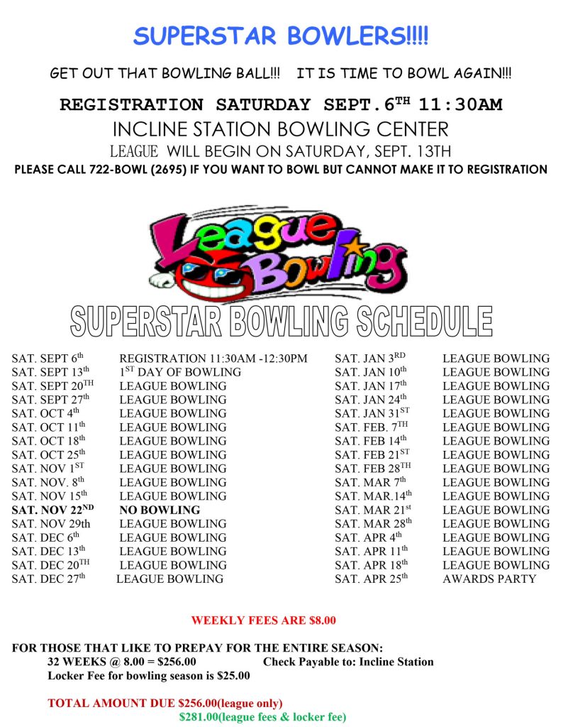 Adult Group Home League schedule